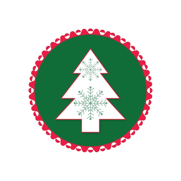 Vector kerstboom pictogram