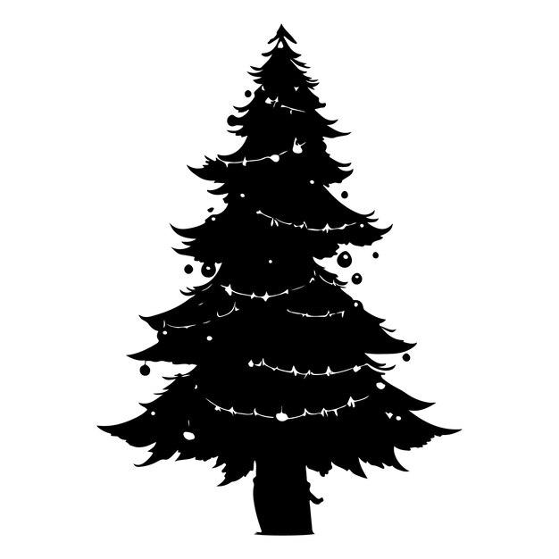 Kerstboom Silhouet Afbeeldingen Gratis downloaden op Freepik