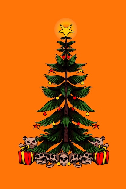 Vector kerstboom vectorillustratie