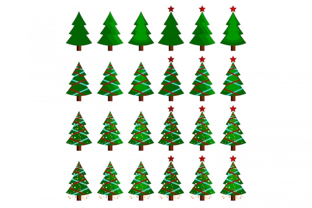 Kerstboom vectorillustratie