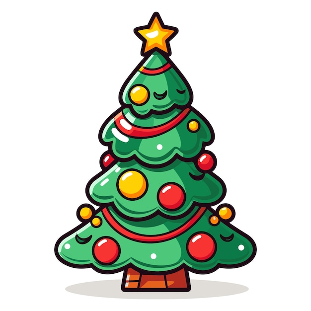 Cartoon Kerstboom Afbeeldingen Gratis downloaden op Freepik