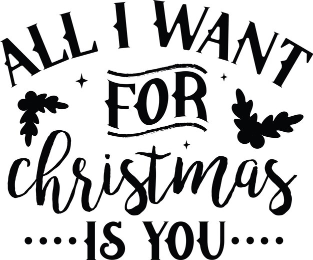 Kerstcitaten Typografie Ontwerp