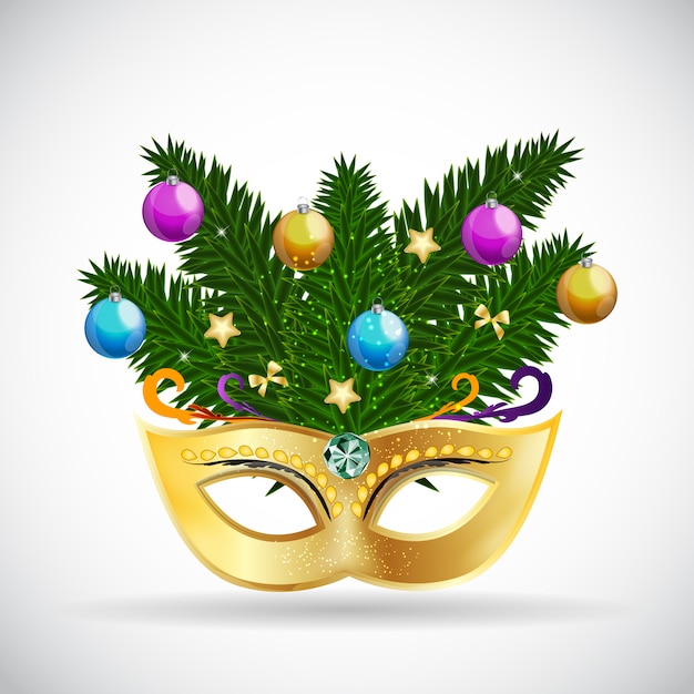 Kerstfeest maskerade