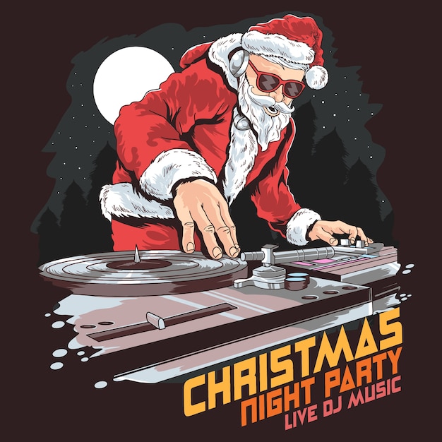 Kerstfeest santa dj