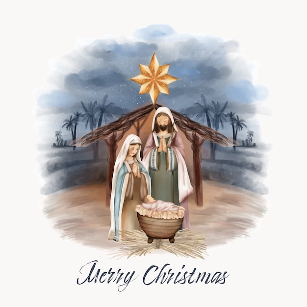 Kerstgeboorte van Jezus in schuur