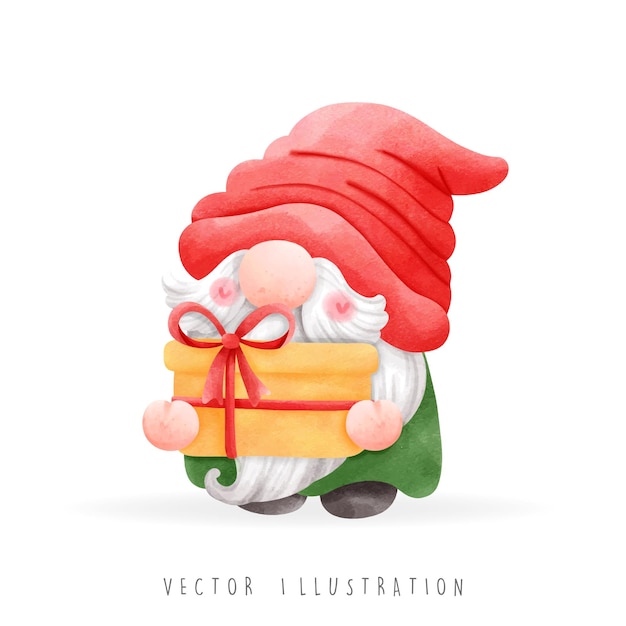 Kerstkabouter, kaboutermail. Levering. Vector illustratie