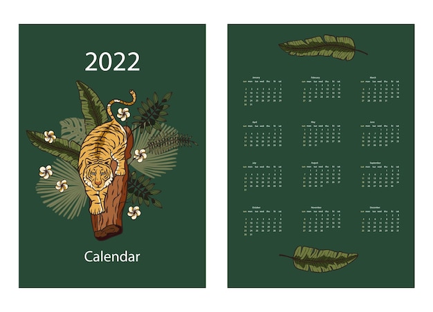 Kerstkalender 2022 met tijgerdier