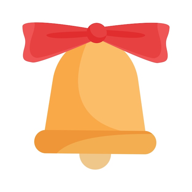 Kerstklok met boogillustratie