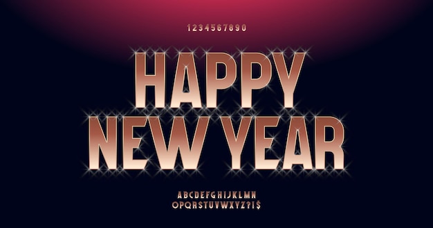 Kerstlettertype gouden heldere stijl moderne typografie voor feestaffiche wenskaart