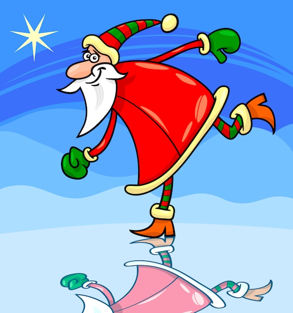 Vector kerstman cartoon illustratie