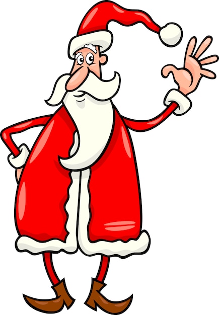 Vector kerstman cartoon