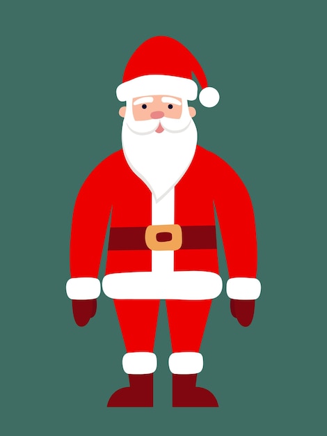 Kerstman staande vectorkarakter