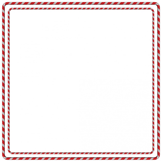 Kerstmis candy cane frame grens