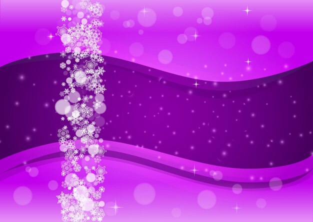 Kerstmis en Nieuwjaar ultra violet sneeuwvlokken
