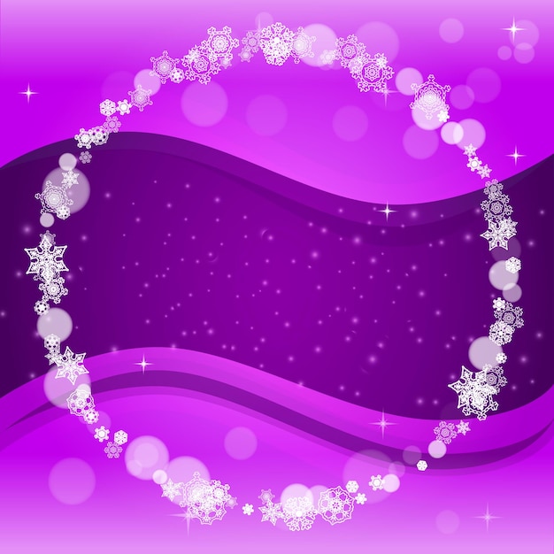 Kerstmis en Nieuwjaar ultra violet sneeuwvlokken