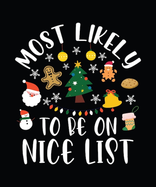 Kerstmis grappig T-shirt ontwerp