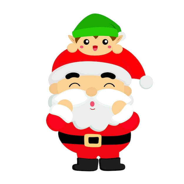 Kerstmis Kerstman Illustratie Vector Clipart