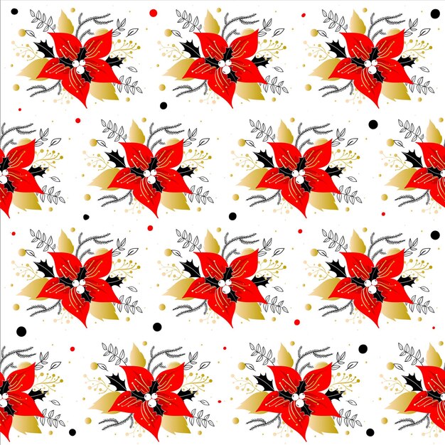Kerstmis maretak naadloze patroon achtergrond, vector eps10
