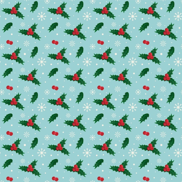 Vector kerstmis mooie vakantie vector naadloos patroon met mooi ontwerp