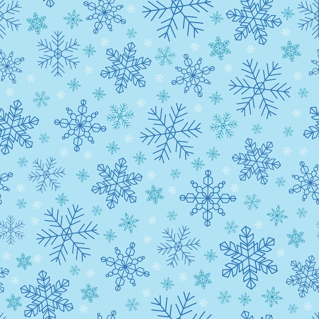 Vector kerstmis naadloos patroon met geometrische motieven sneeuwvlokken en cirkels