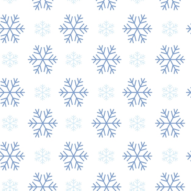 Kerstmis, Nieuwjaar, vakantie naadloos patroon met geschilderde sneeuwvlokken op een transparante achtergrond. Wintertextuur voor afdrukken, papier, ontwerp, stof, decor, cadeau, voedselverpakking, achtergronden