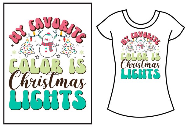 Vector kerstmis retro vintage typografie t-shirt ontwerp