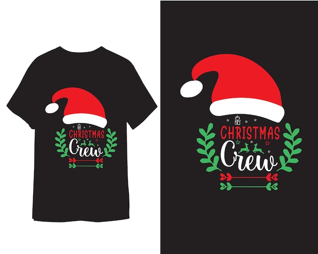 Vector kerstmis t-shirt ontwerp