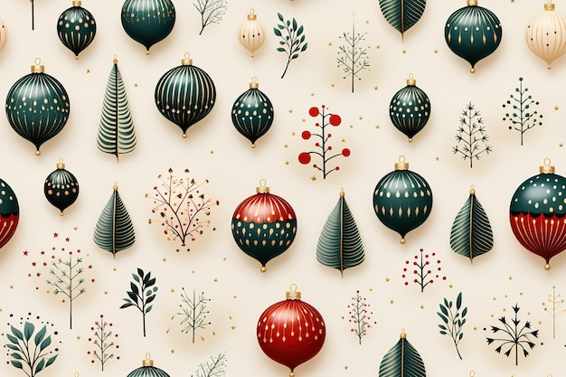 Vector kerstpatroon kersttextuur kerst achtergrond oppervlak grafische aquarel vectorkunst