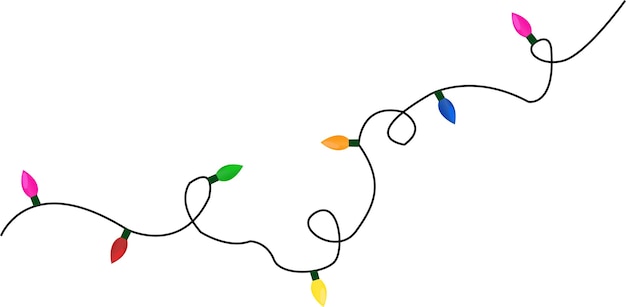 Kerstverlichting clipart vector