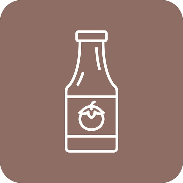 벡터 ketchup bottle icon