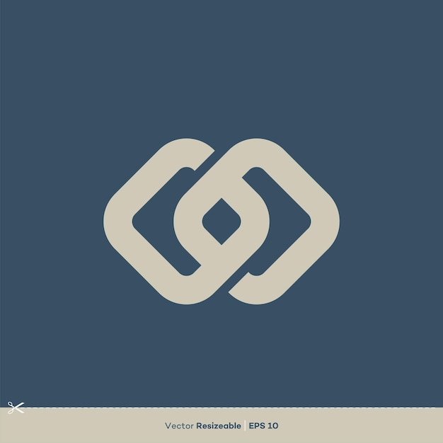 Keten Infinity Logo Template Illustratieontwerp