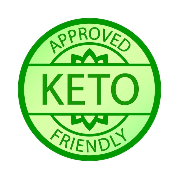 Keto approved friendly stamp Ketogenic diet