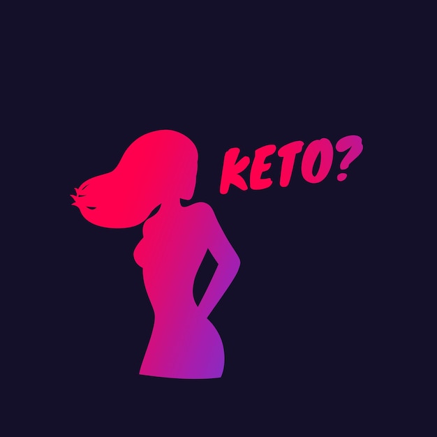 Keto-dieet, vector