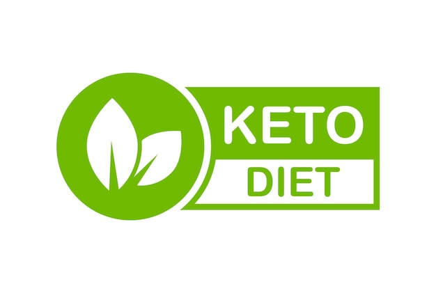 Icona keto logo dieta chetogenica distintivo keto diet