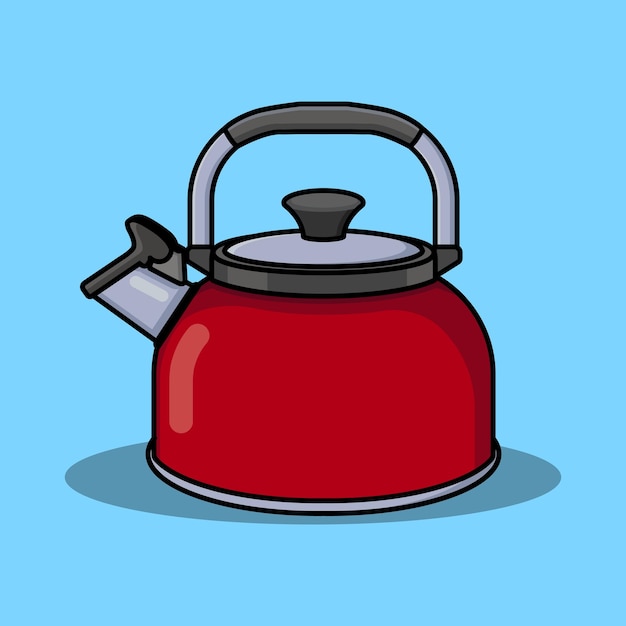 Kettle Cartoon Icon illustration