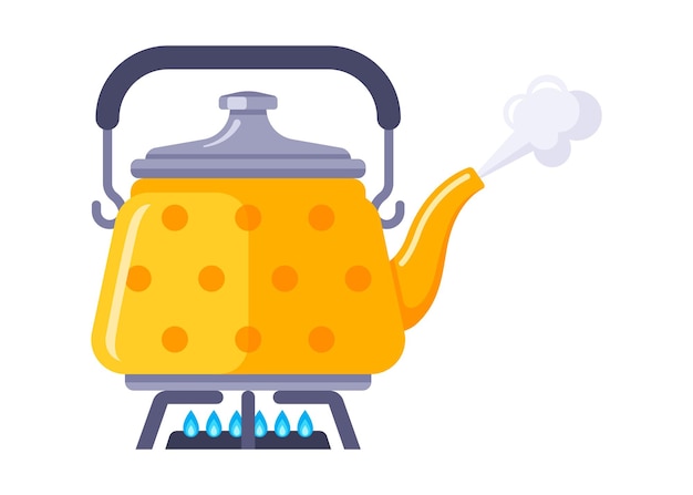 Boiling kettle Vectors & Illustrations for Free Download