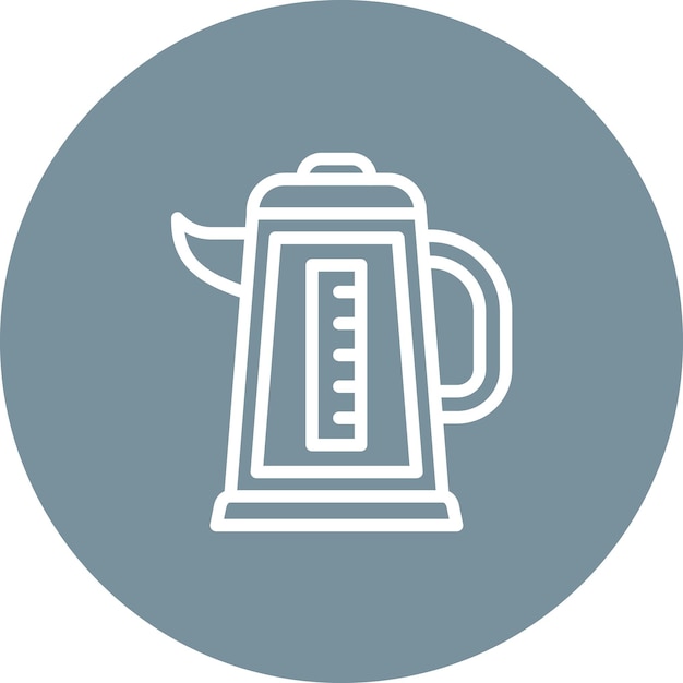 Kettle vector icon illustration of Electronic Devices iconset
