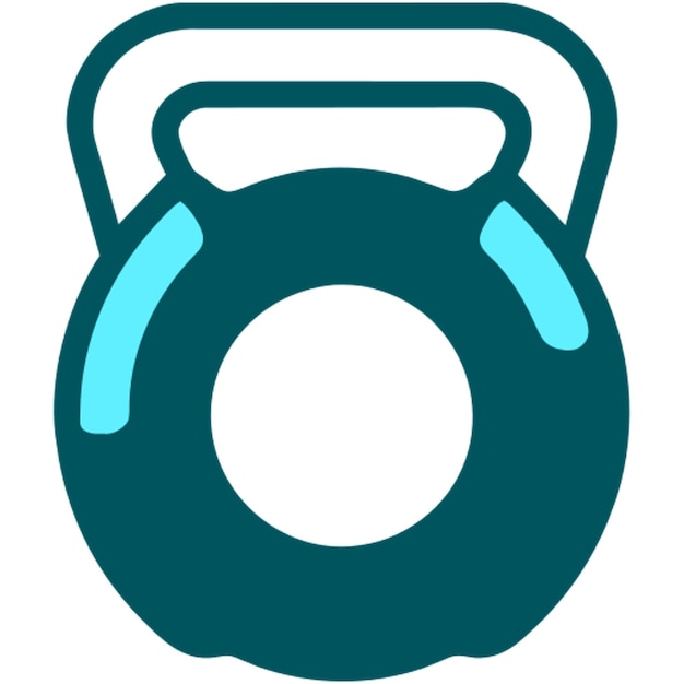 Vettore icona di kettlebell