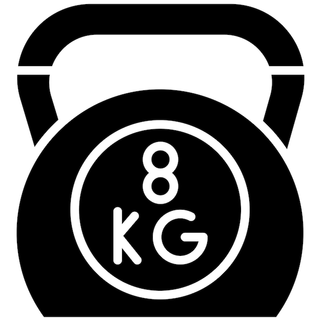 Vector kettlebell vector illustratie stijl