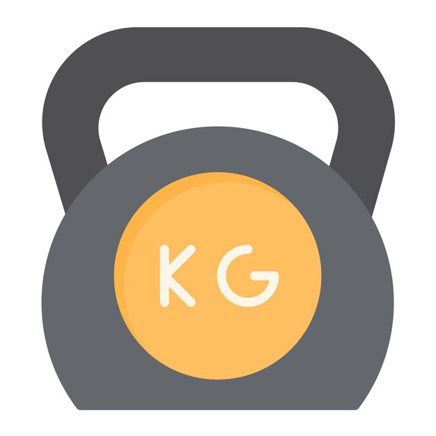 Stile di illustrazione vettoriale kettlebell