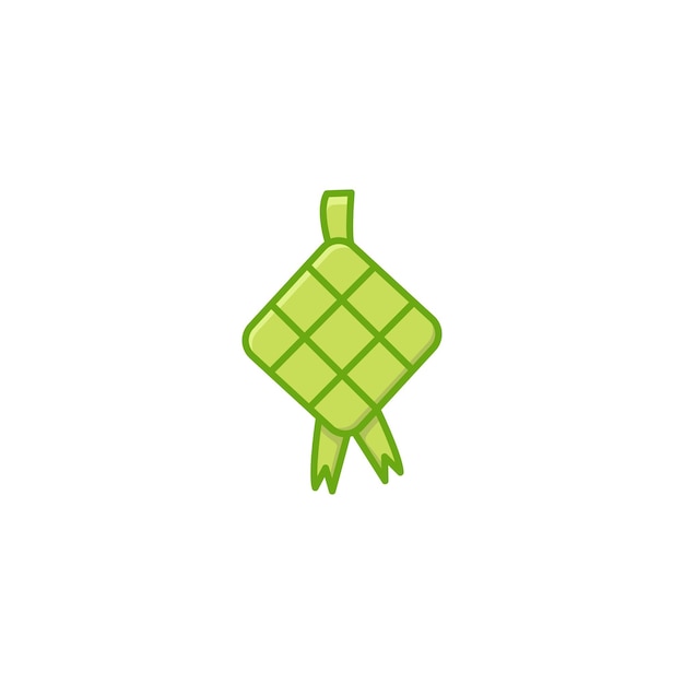 Disegno vettoriale del logo dell'icona ketupat