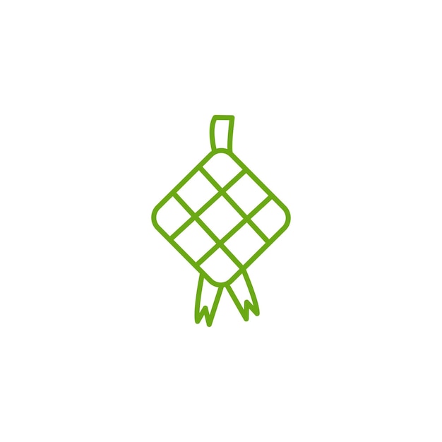 ketupat icon logo vector design