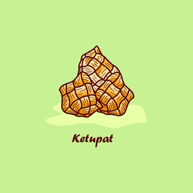 Ketupat logo ontwerp vector