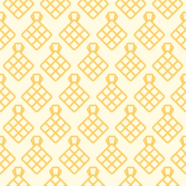 벡터 ketupat outline vector seamless pattern (케투파트 윤 터 무 패턴)