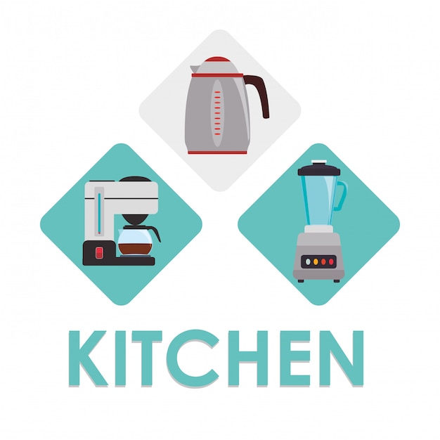 Vector keuken benodigdheden ontwerp