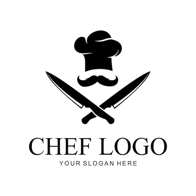 keuken chef-kok vector logo