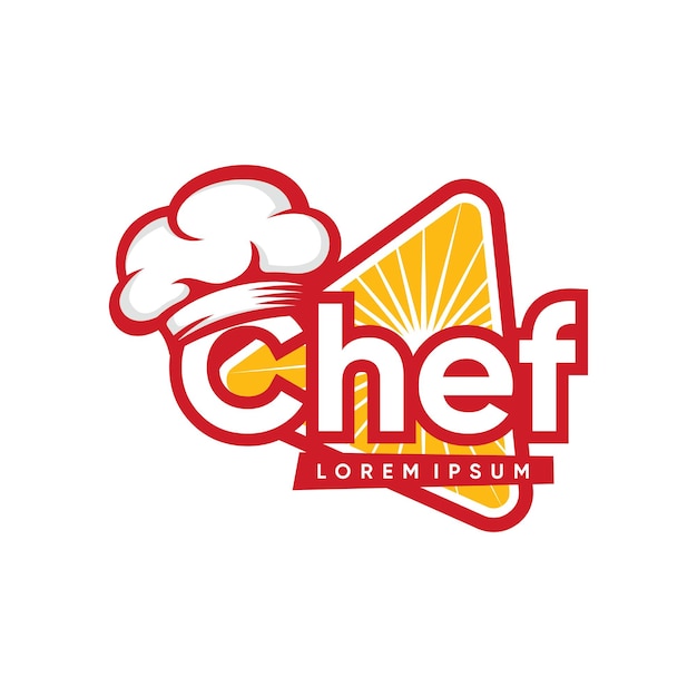 Vector keuken chef logo ontwerp vector sjabloon