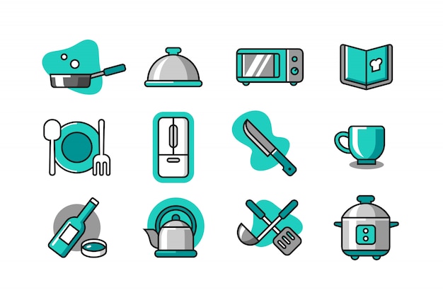 Keuken icon set