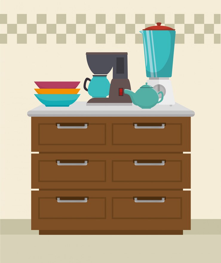 Vector keuken servies bestek