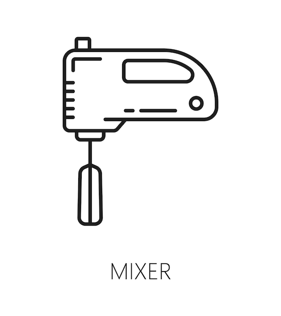 Keukenmixer met klop voor het mengen van eieren